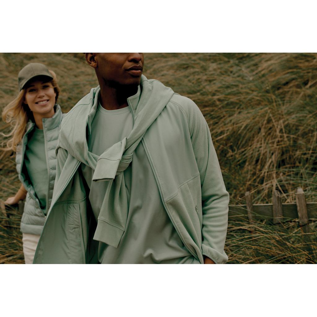 Jachetă din microfleece cu fermoar din poliester reciclat Iqoniq Talung iceberg green L