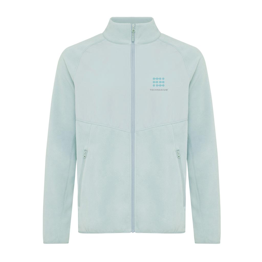Jachetă din microfleece cu fermoar din poliester reciclat Iqoniq Talung iceberg green L