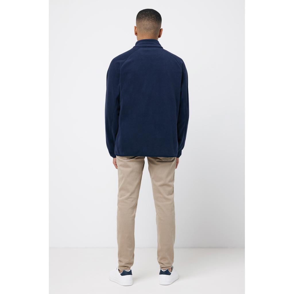 Jachetă din microfleece cu fermoar din poliester reciclat Iqoniq Talung navy L
