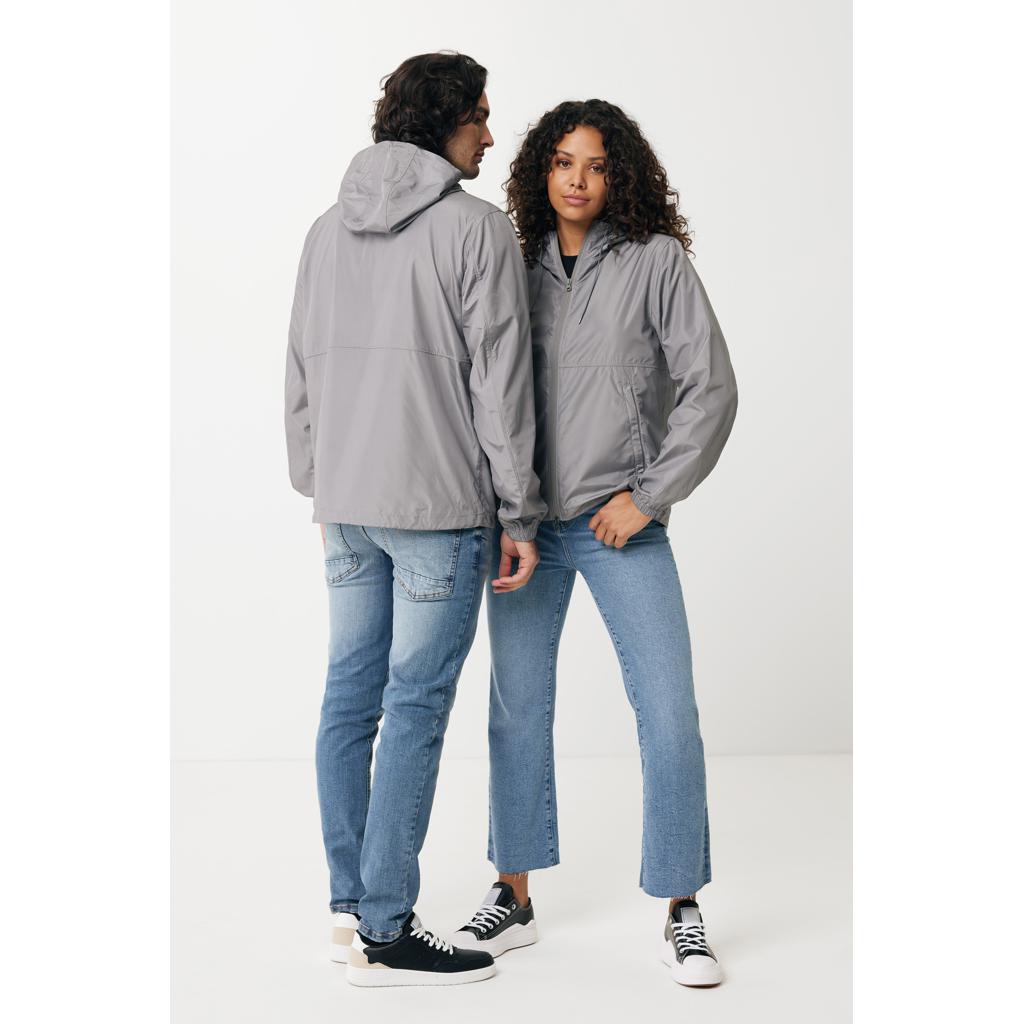 Jachetă ușoară din poliester reciclat Iqoniq Logan silver grey