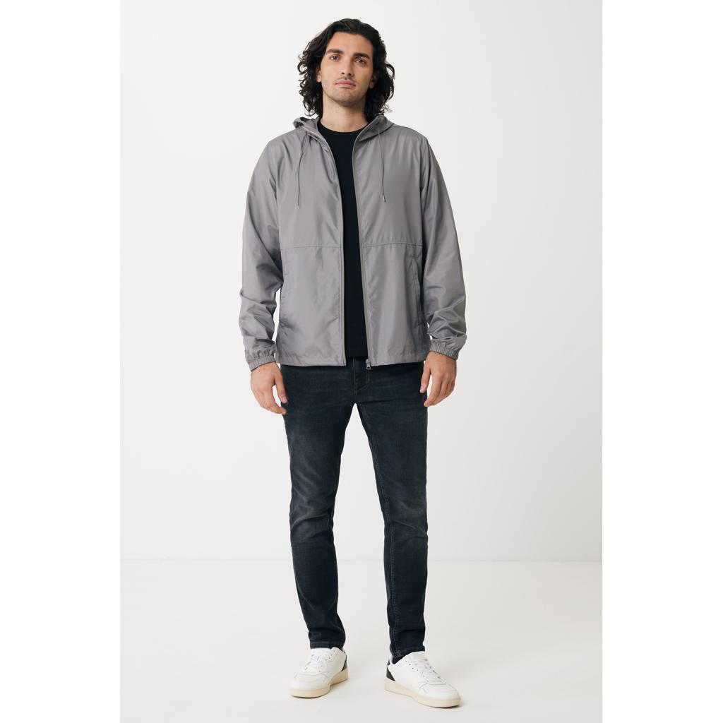 Jachetă ușoară din poliester reciclat Iqoniq Logan silver grey