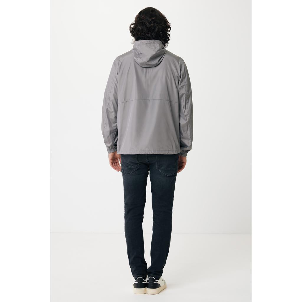 Jachetă ușoară din poliester reciclat Iqoniq Logan silver grey