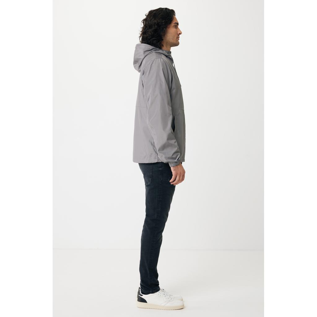 Jachetă ușoară din poliester reciclat Iqoniq Logan silver grey