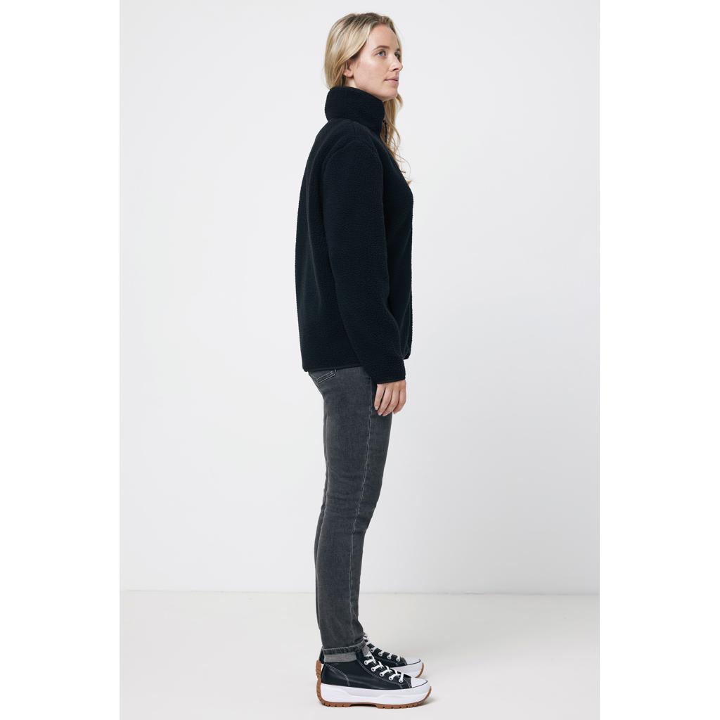 Jachetă din pile fleece din poliester reciclat Iqoniq Diran black L