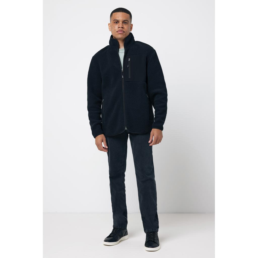 Jachetă din pile fleece din poliester reciclat Iqoniq Diran black L