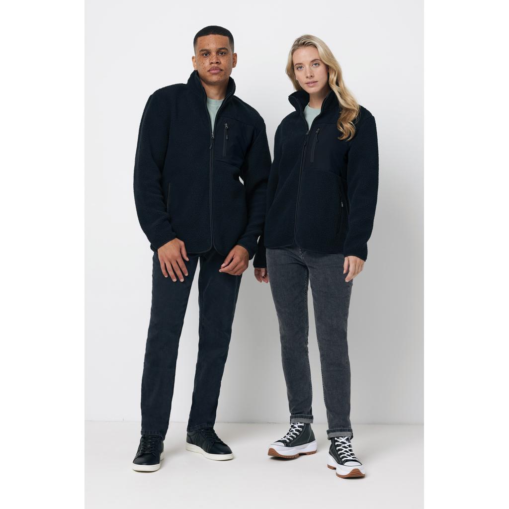 Jachetă din pile fleece din poliester reciclat Iqoniq Diran black L