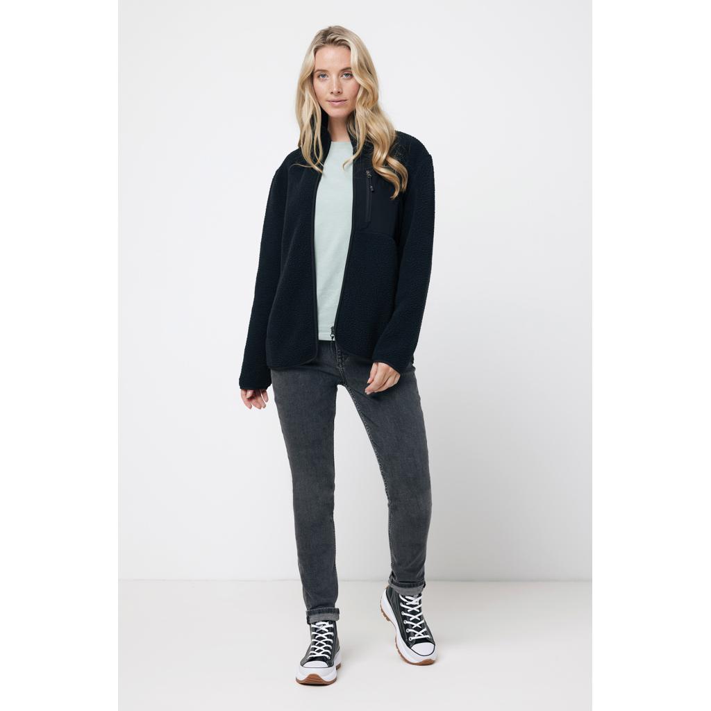 Jachetă din pile fleece din poliester reciclat Iqoniq Diran black L