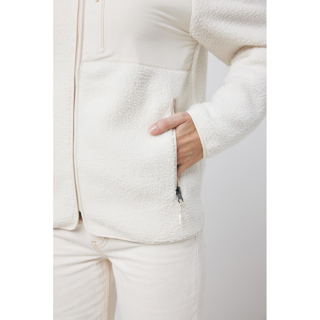 Jachetă din pile fleece din poliester reciclat Iqoniq Diran natural L