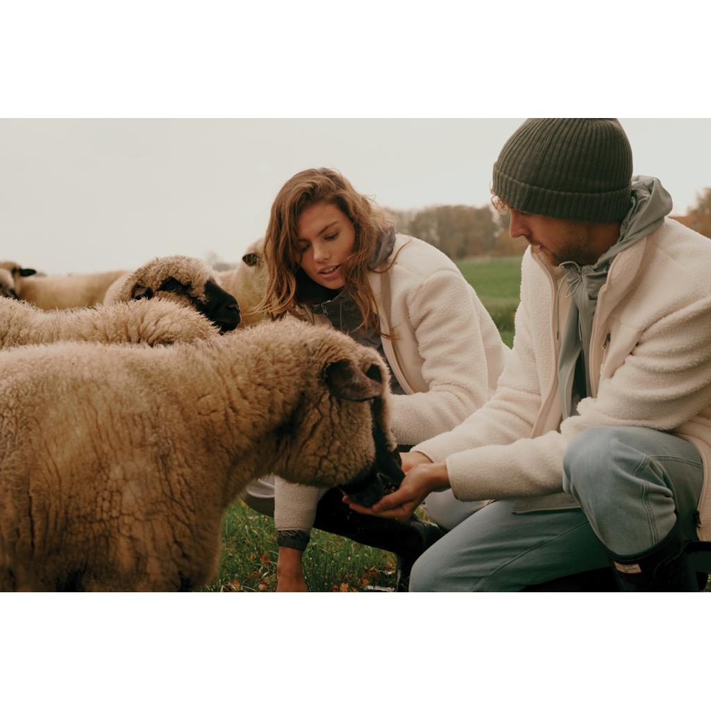 Jachetă din pile fleece din poliester reciclat Iqoniq Diran natural L