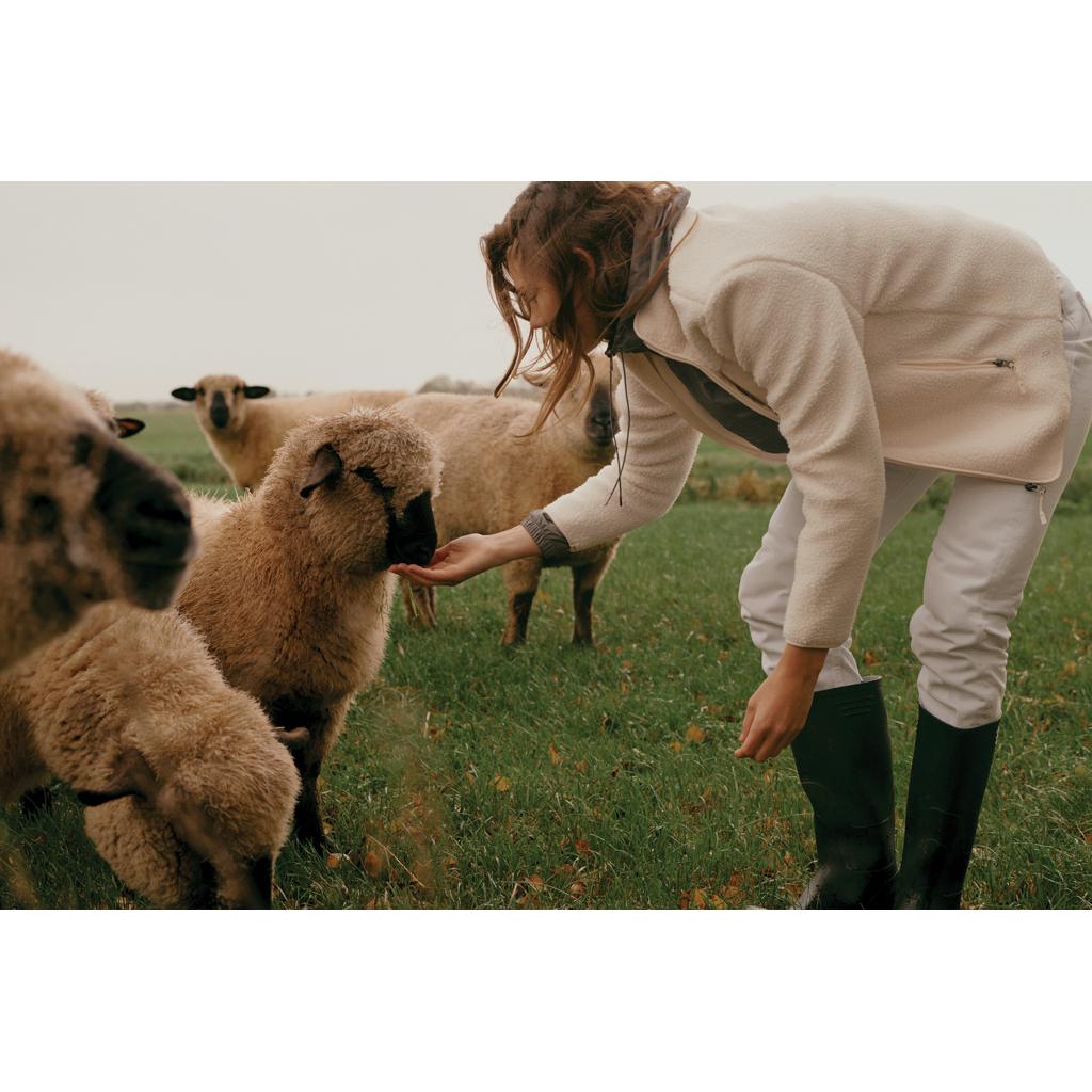 Jachetă din pile fleece din poliester reciclat Iqoniq Diran natural L