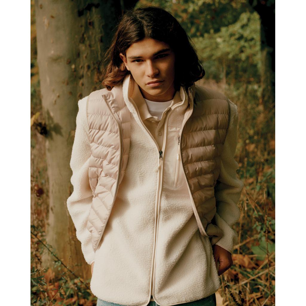 Jachetă din pile fleece din poliester reciclat Iqoniq Diran natural L