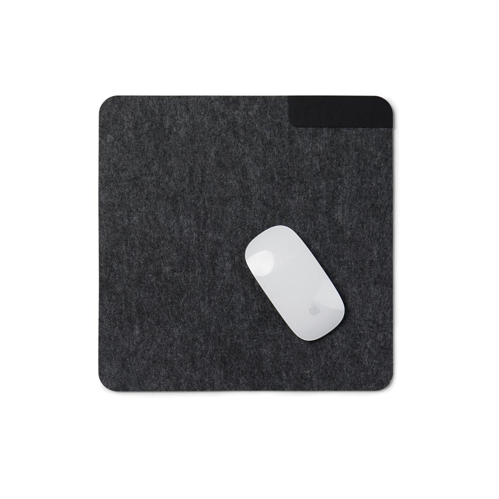 Suport pentru mouse din fetru reciclat certificat GRS VINGA Albon heather anthracite