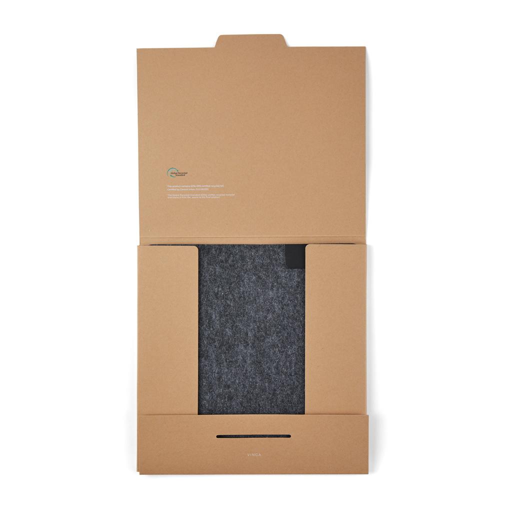 Suport pentru mouse din fetru reciclat certificat GRS VINGA Albon heather anthracite