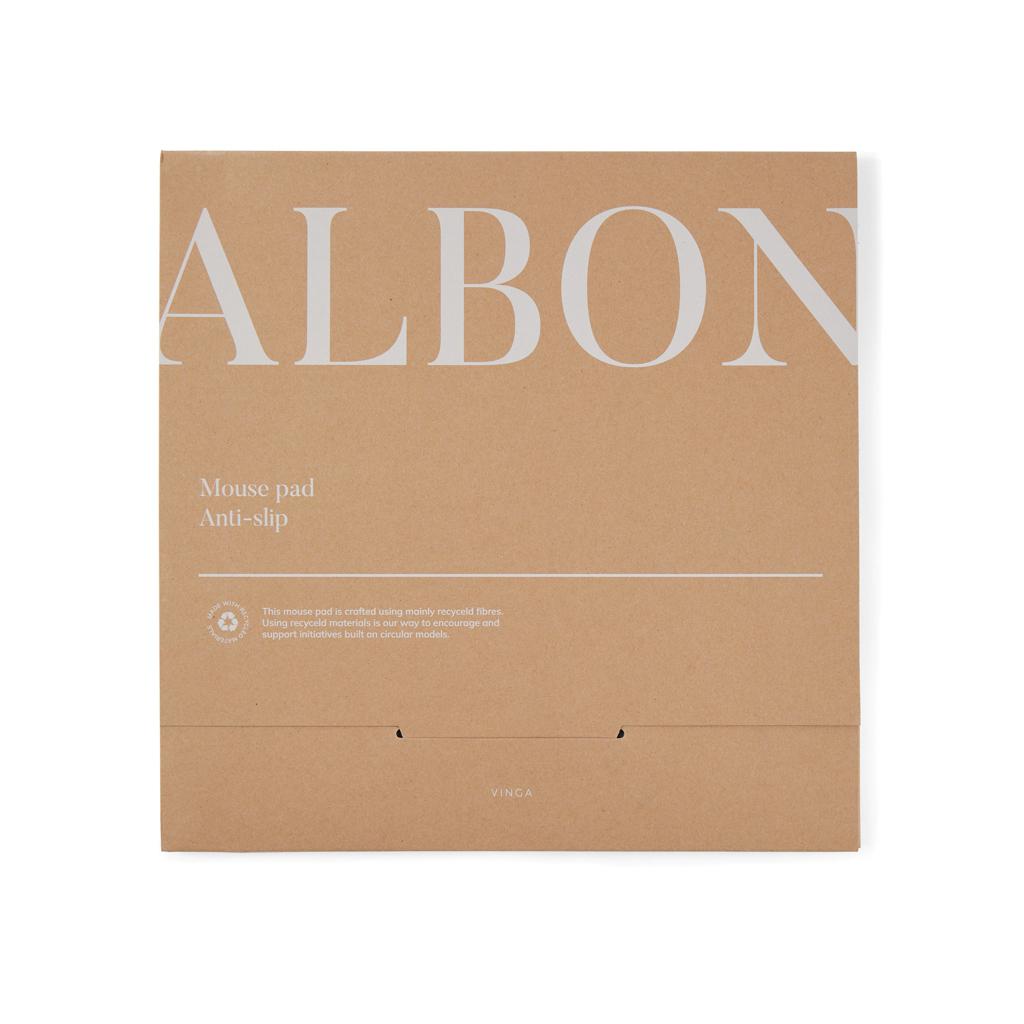 Suport pentru mouse din fetru reciclat certificat GRS VINGA Albon grey