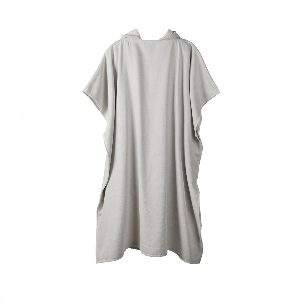 Poncho de plajă hammam terry VINGA Tolo  grey