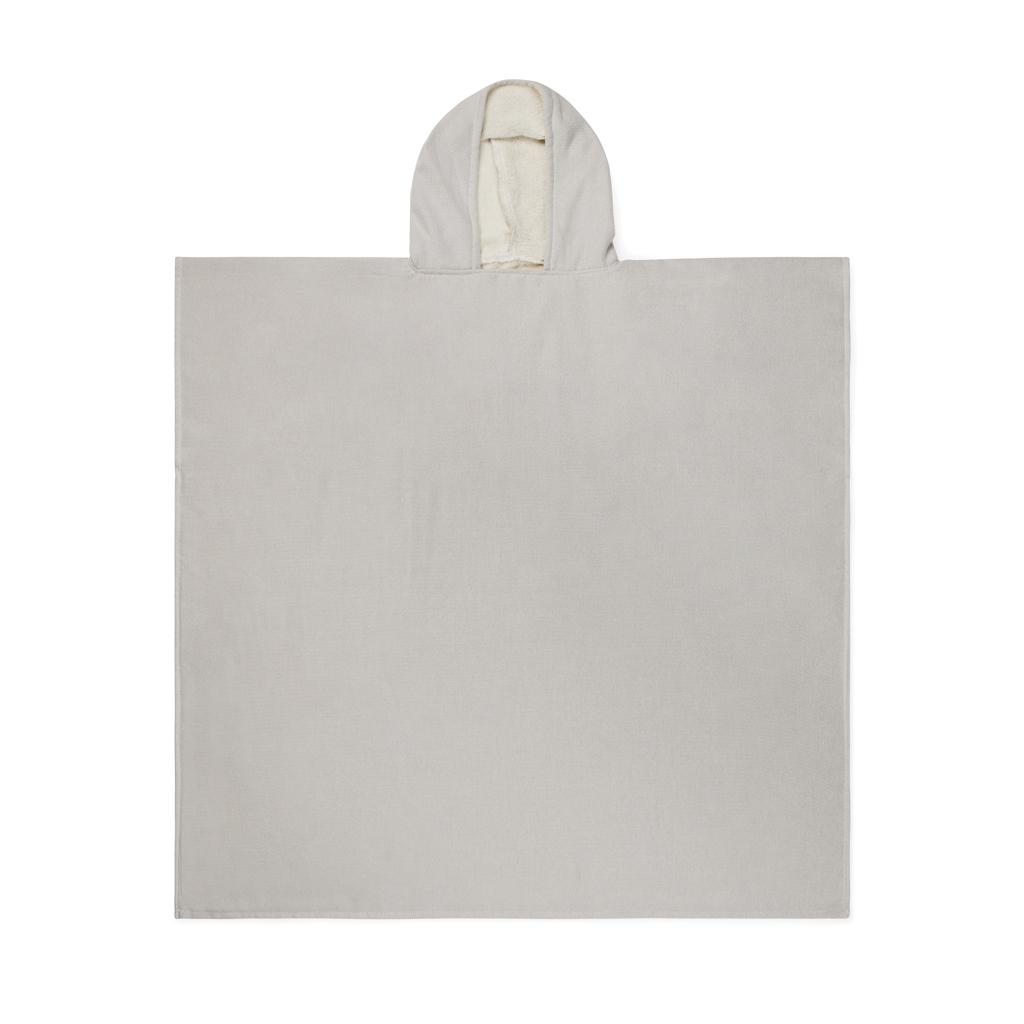 Poncho de plajă hammam terry VINGA Tolo  grey
