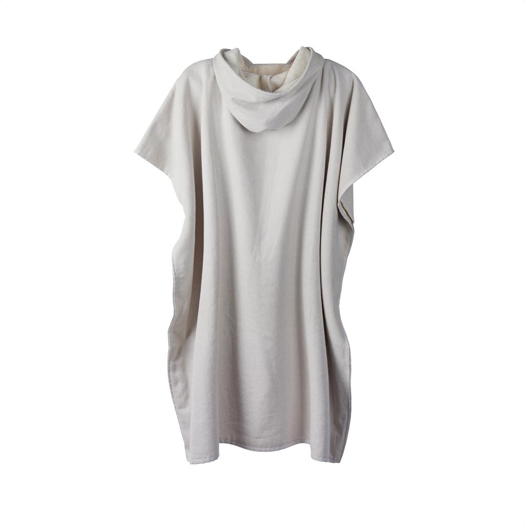 Poncho de plajă hammam terry VINGA Tolo  grey