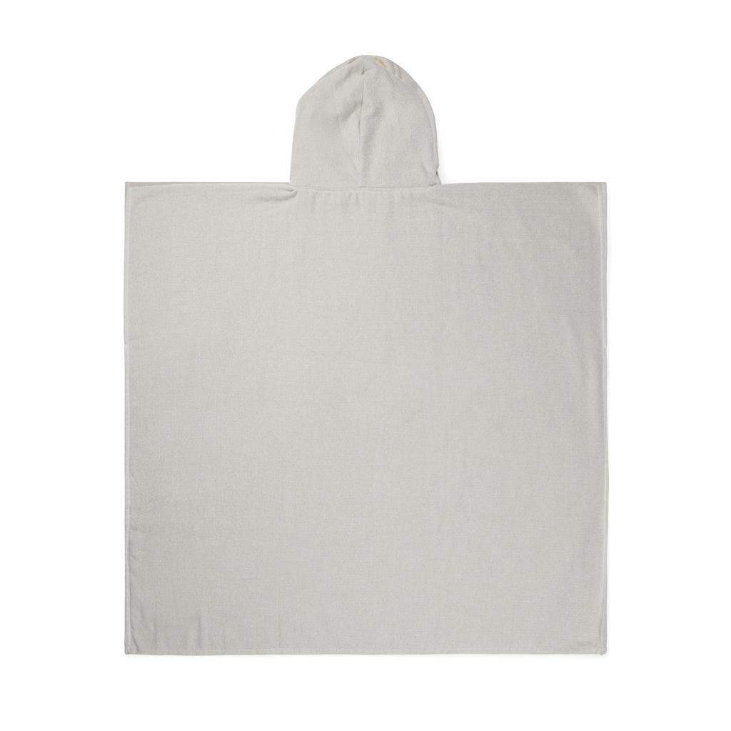 Poncho de plajă hammam terry VINGA Tolo  grey