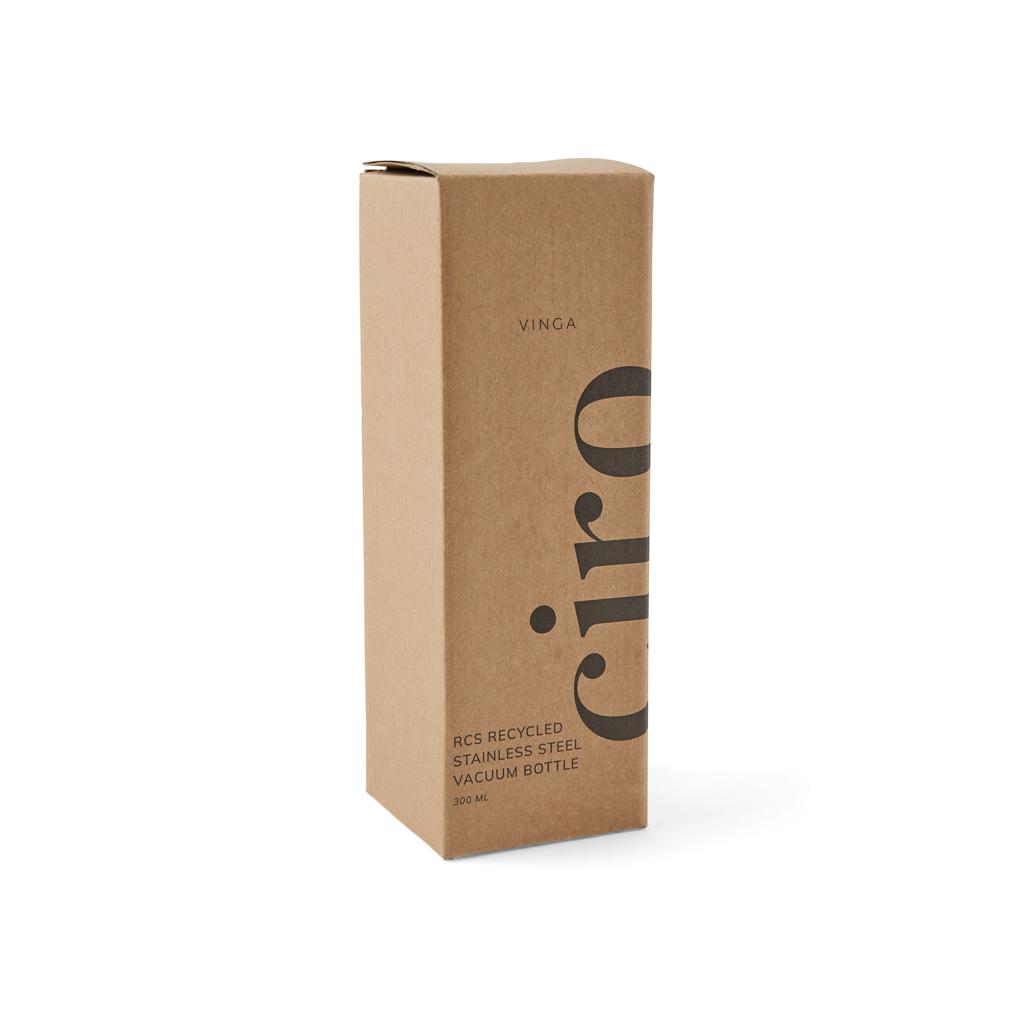 Sticlă termică reciclată  RCS, 300ml VINGA Ciro black
