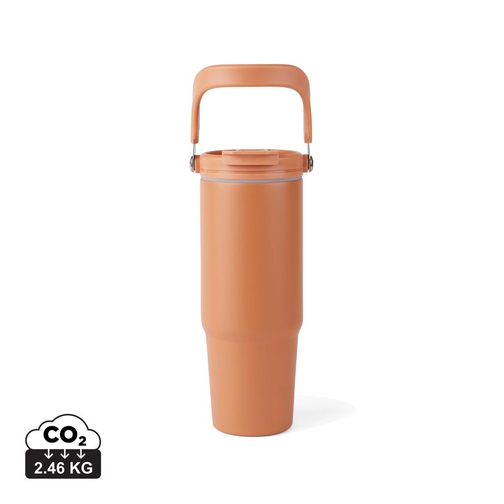 Sticlă termică VINGA Eos din oțel inoxidabil reciclat, 880ml orange
