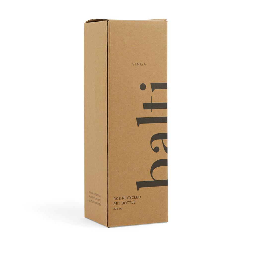 Sticlă din PET reciclat RCS, 600 ML VINGA Balti transparent