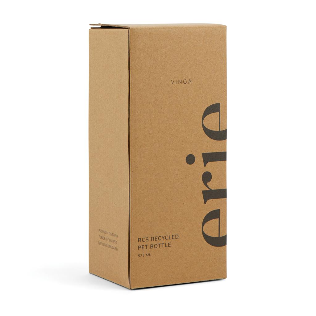 Sticlă din PET reciclat  RCS, 575 ML VINGA Erie black