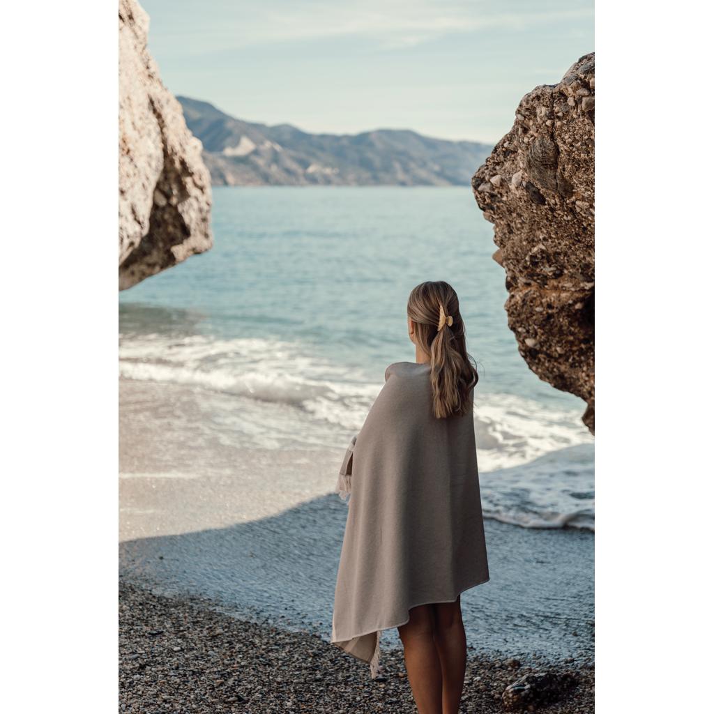 Prosop hammam terry VINGA Tolo grey