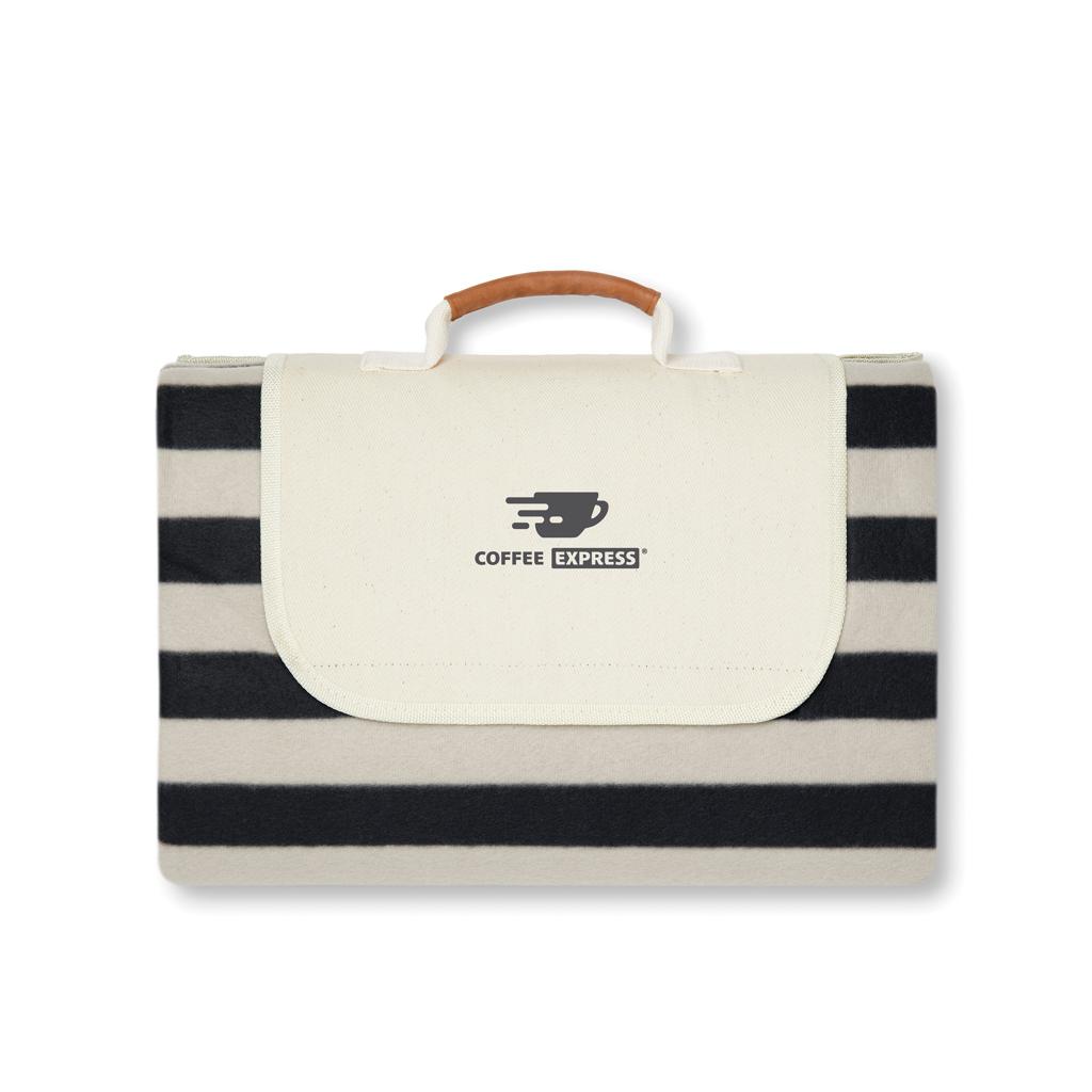 Pătură de picnic mare VINGA Alba GRS RPET black