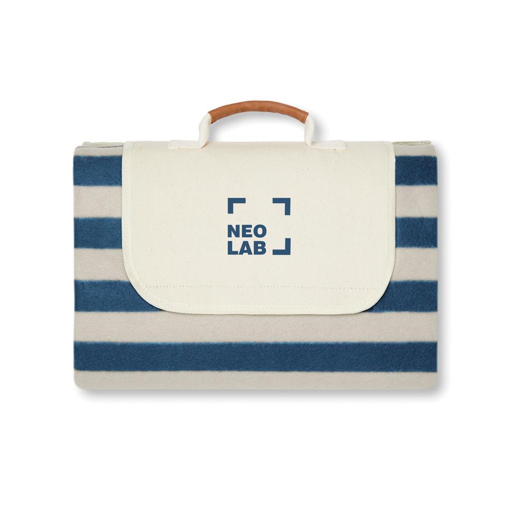 Pătură de picnic mare VINGA Alba GRS RPET navy