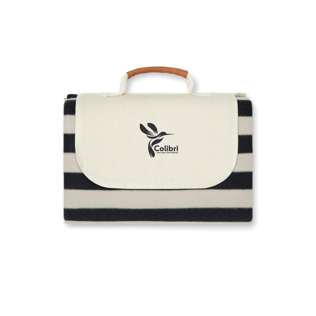 Pătură de picnic mică VINGA Alba GRS RPET black