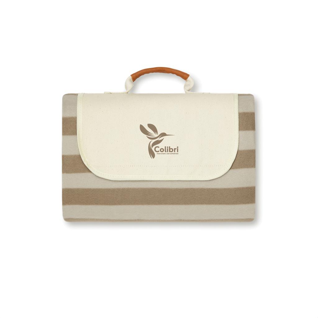 Pătură de picnic mică VINGA Alba GRS RPET brown