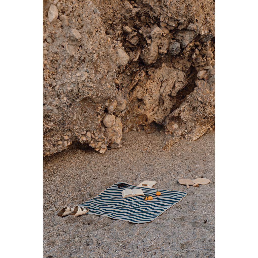 Pătură de picnic mică VINGA Alba GRS RPET navy