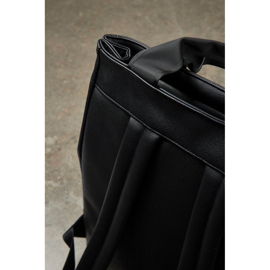 Rucsac din PU reciclat, certificat RCS VINGA Bermond black