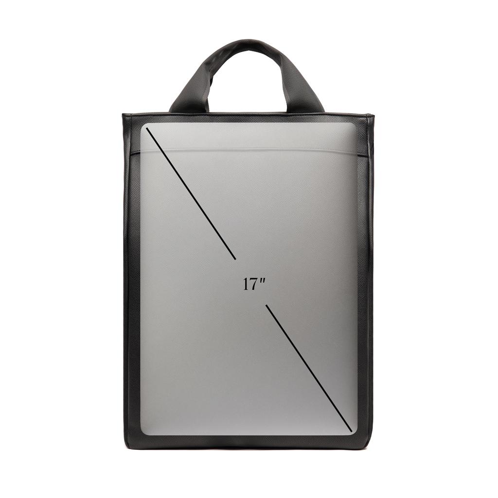 Rucsac din PU reciclat, certificat RCS VINGA Bermond black