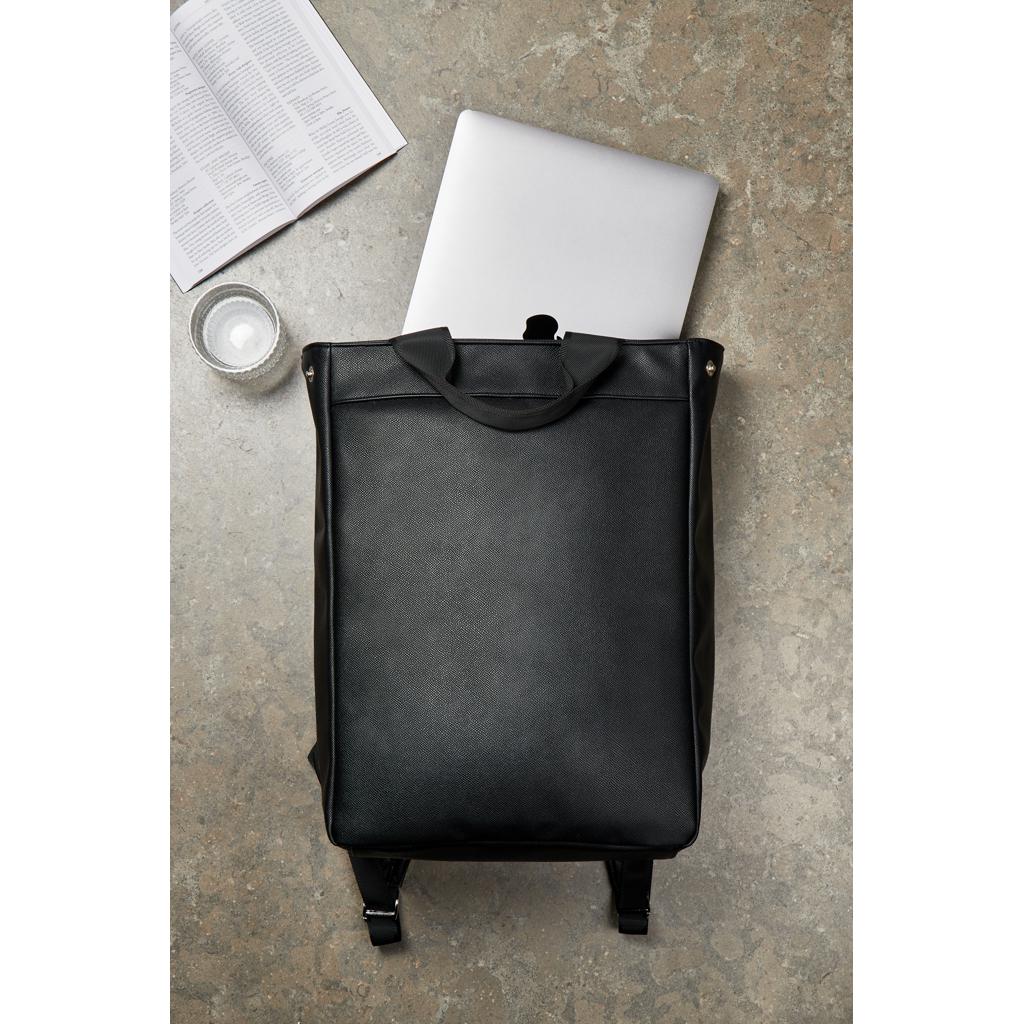 Rucsac din PU reciclat, certificat RCS VINGA Bermond black