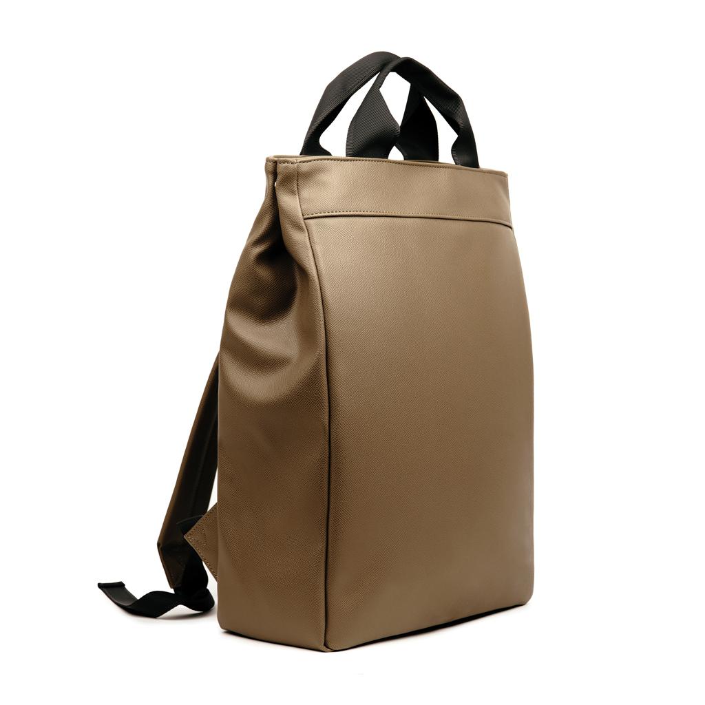 Rucsac din PU reciclat, certificat RCS VINGA Bermond brown