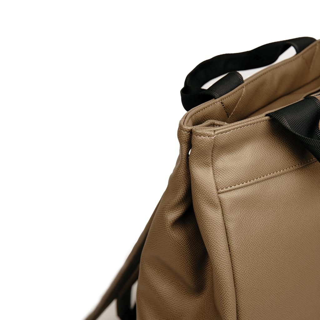 Rucsac din PU reciclat, certificat RCS VINGA Bermond brown
