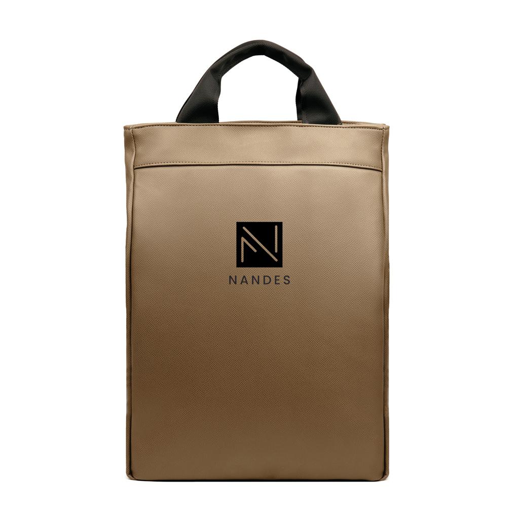 Rucsac din PU reciclat, certificat RCS VINGA Bermond brown