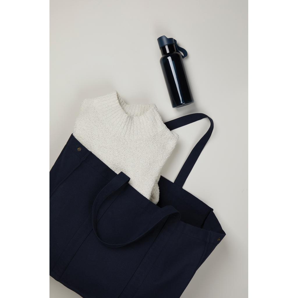 Geantă maxi din pânză reciclată VINGA Hilo AWARE™ navy