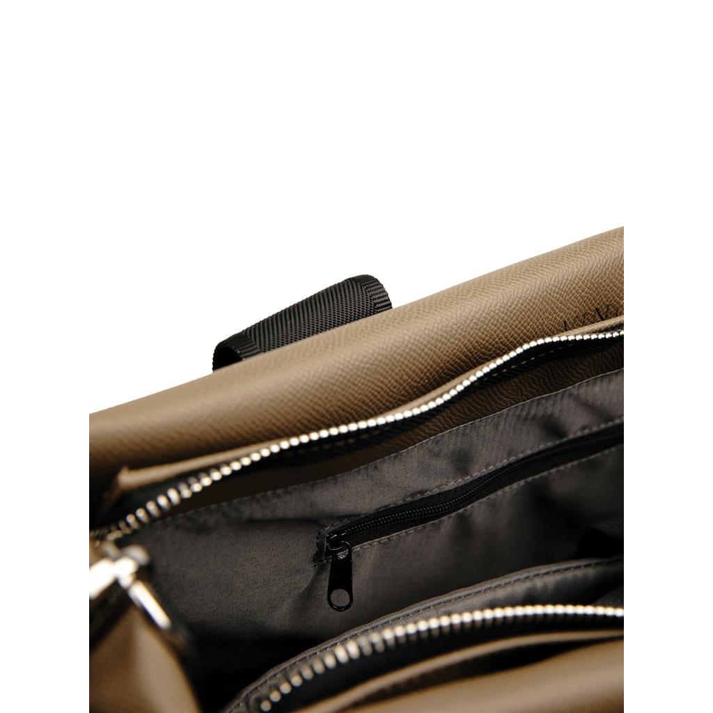 Geantă tote din PU reciclat, certificat RCS VINGA Bermond  brown