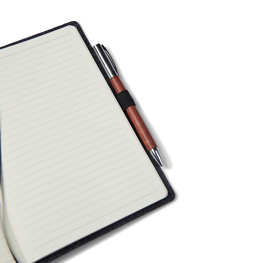 Caiet din fetru reciclat certificat GRS VINGA Albon heather anthracite