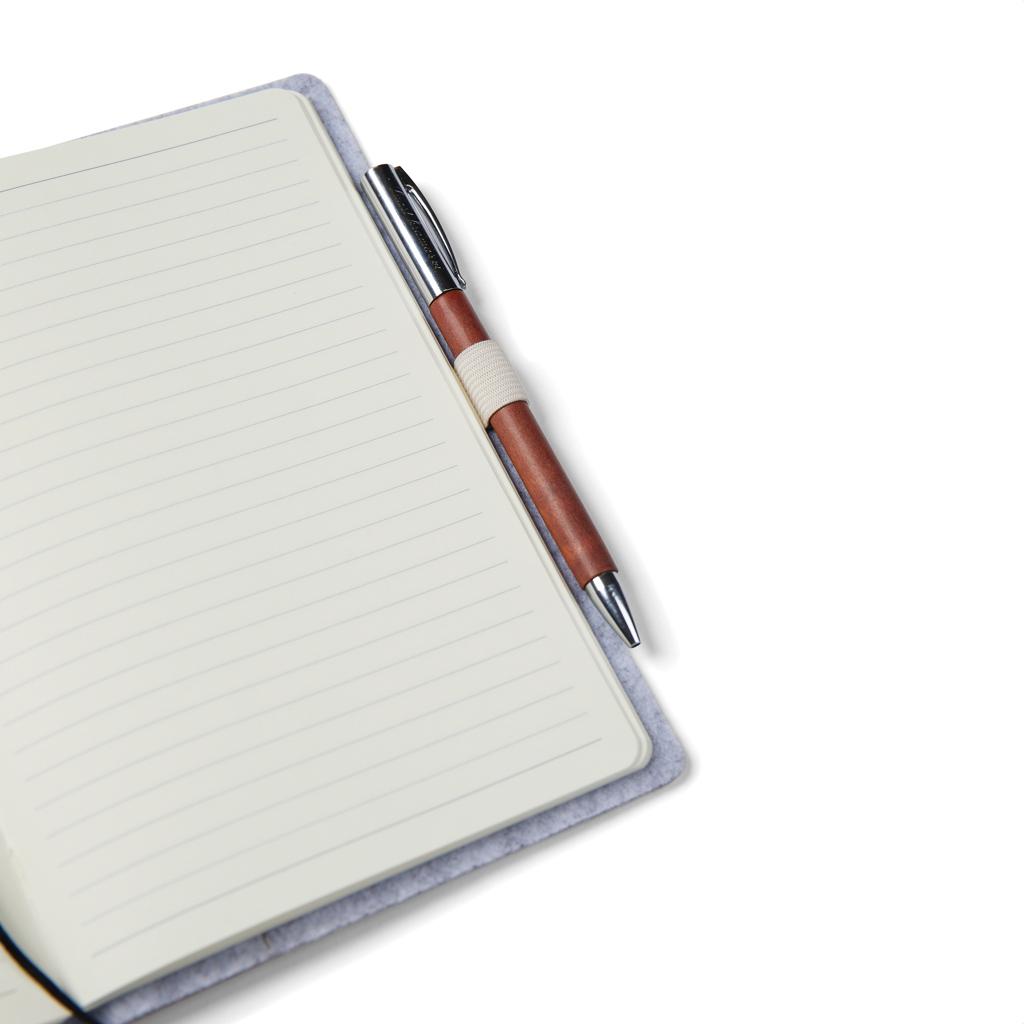 Caiet din fetru reciclat certificat GRS VINGA Albon grey