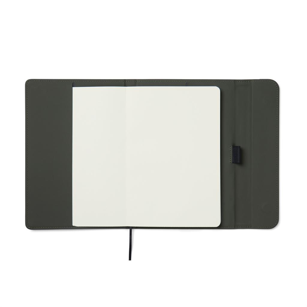 Caiet din hârtie certificată GRS și PU VINGA Baltimore green