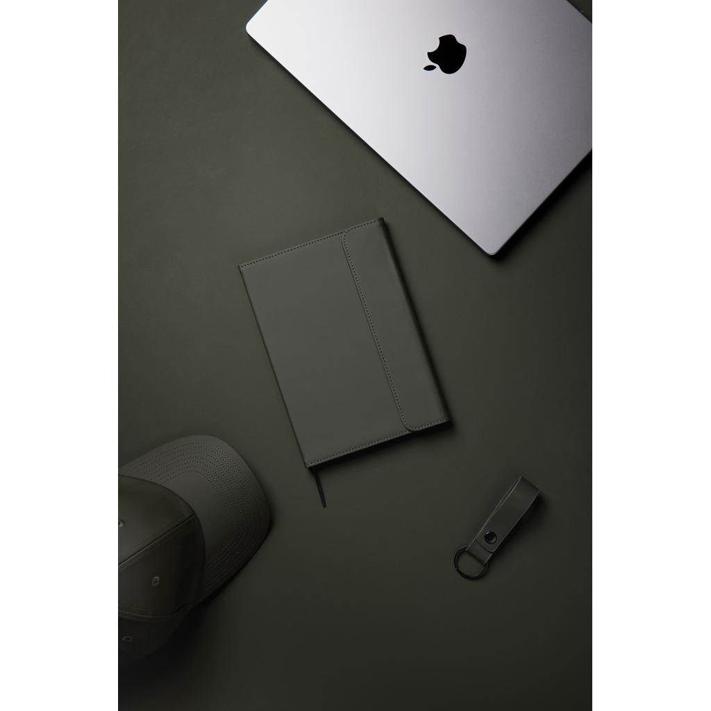 Caiet din hârtie certificată GRS și PU VINGA Baltimore green