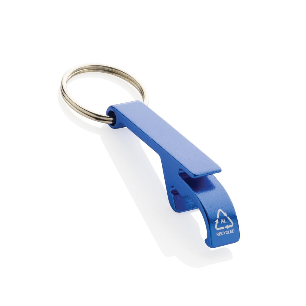 RCS recycled aluminum bottle and can opener blue