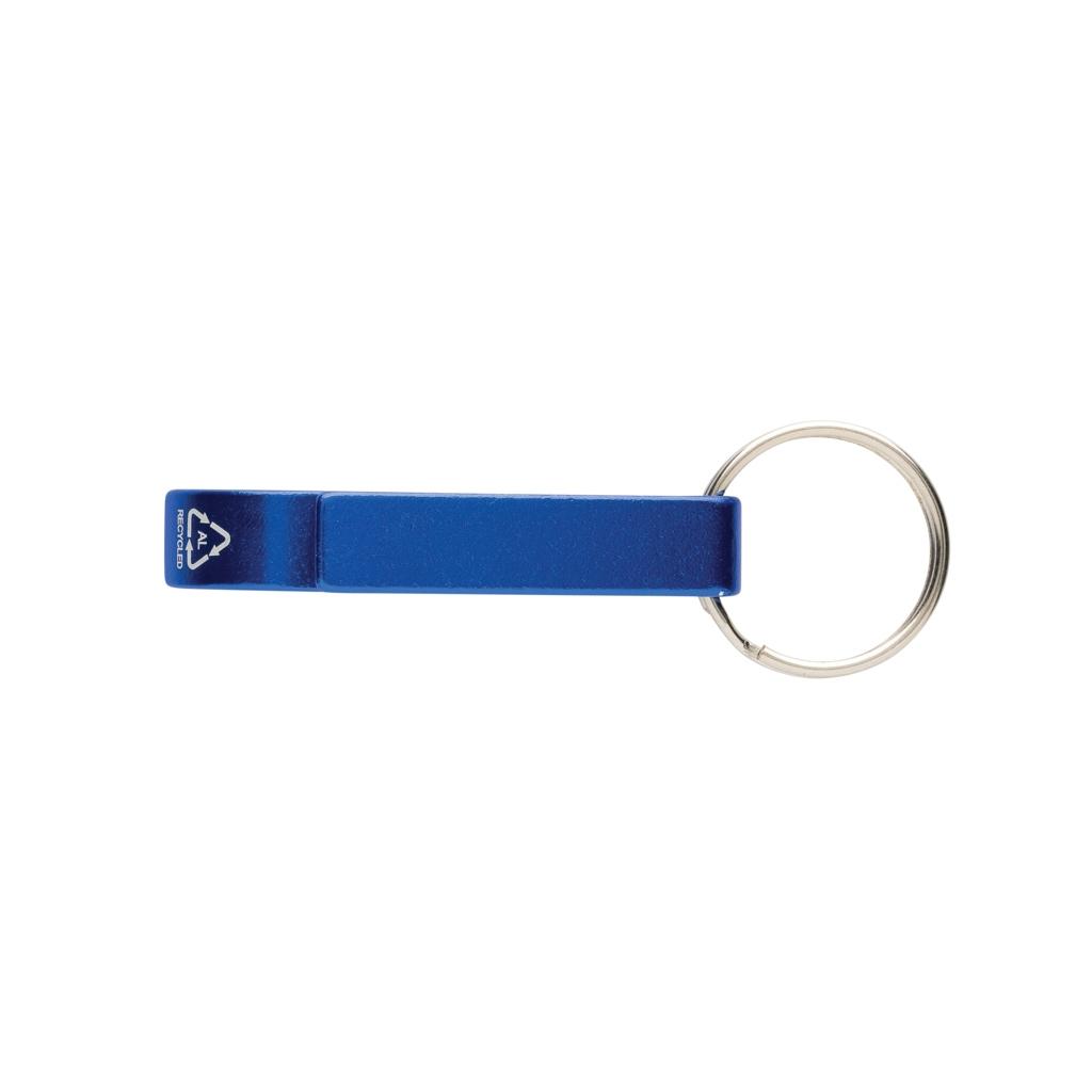 RCS recycled aluminum bottle and can opener blue
