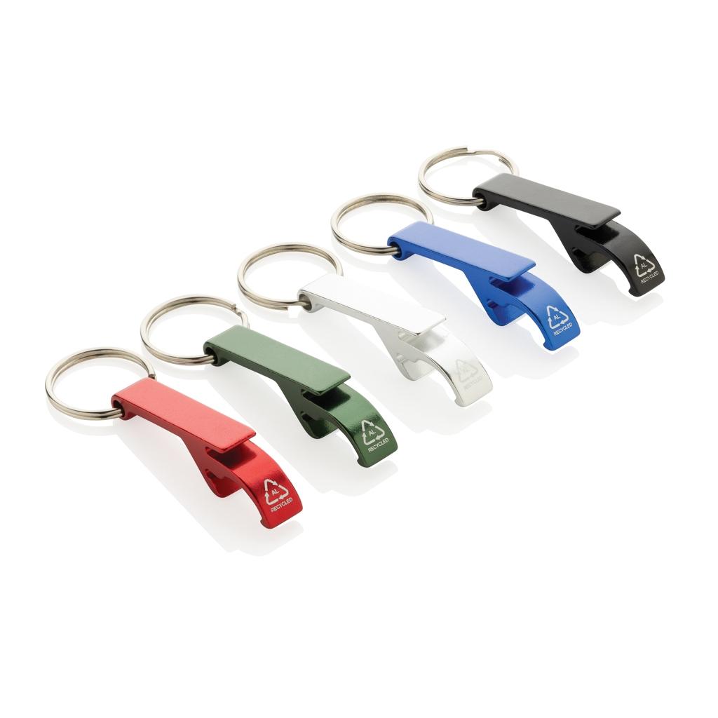 RCS recycled aluminum bottle and can opener red