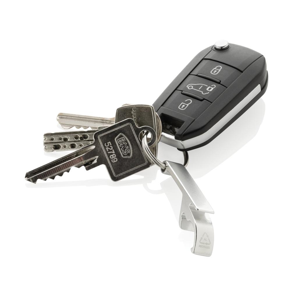 RCS recycled aluminum bottle and can opener silver
