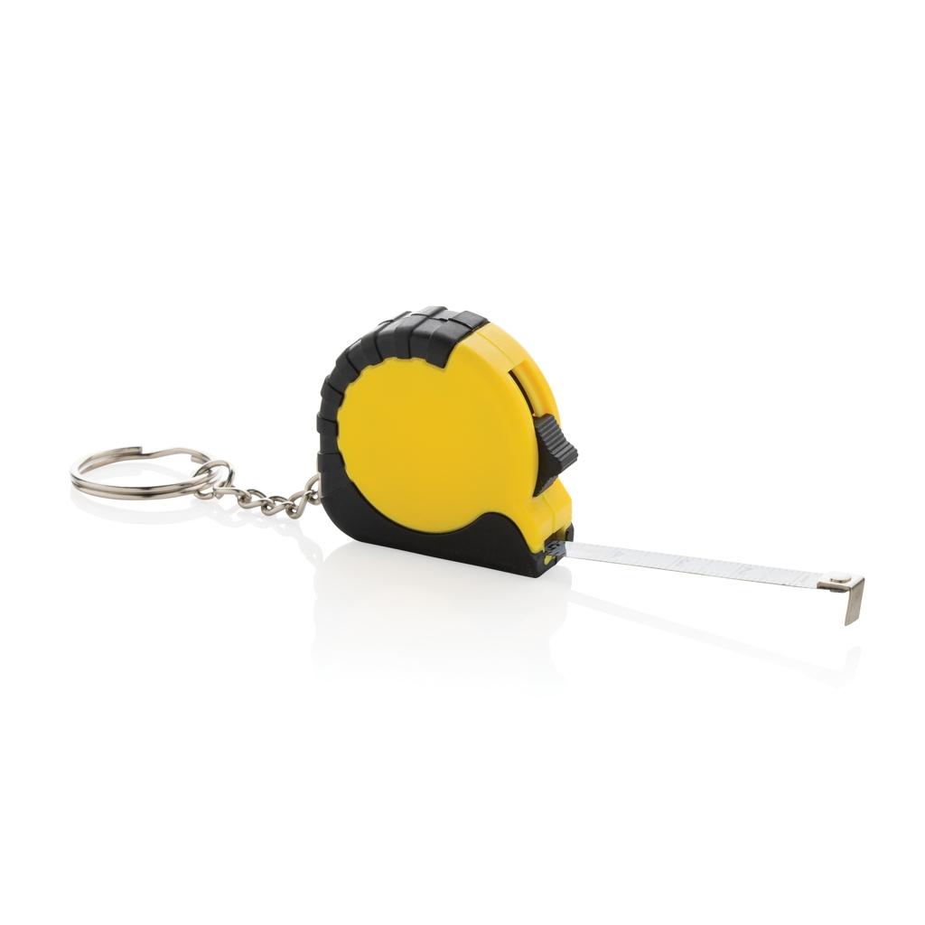 MeasureMate RCS reycled ABS 1 meter tape keychain yellow