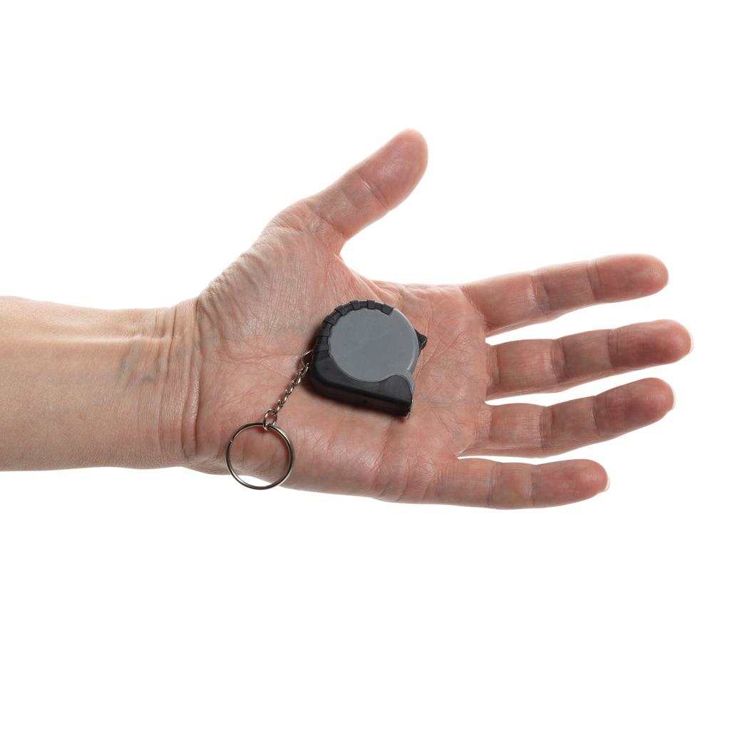 MeasureMate RCS reycled ABS 1 meter tape keychain grey